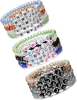 15Pcs WWJD Stretch Bracelets for Women Men-What Would Jesus Do Bracelets Religious Christian W.W.J.D Crystal Bracelets for Fundraisers or Class and Youth Group or Family and Church Blessings