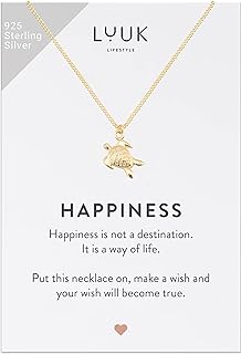 LUUK LIFESTYLE 925 sterling silver filigree necklace for women with pendant, trendy feminine jewelry for everyday life, adjustable length, 19”, gift idea for her, gift card, silver, gold, and roségold