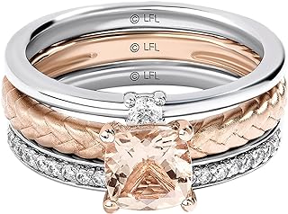 Star Wars-Inspired Morganite Stud Earrings with Diamond Accents on Rose Gold and Sterling Silver for Women, Galactic Royalty Design