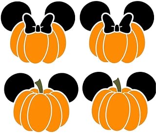 SET OF 2 Super Cute Pair of Fall Mouse Ear Style Pumpkin Earrings for Women, Girls, Teens and More. Super Cute Pair of Not So Scary Pumpkin Mouse Ear Earrings for Women. Cute Mouse Ear Stud Earrings