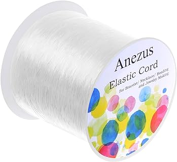 Elastic String for Bracelets, Anezus 0.7mm Elastic Bracelet String Beading String Jewelry String Stretch Cord for Bracelets, Jewelry Making, Beads