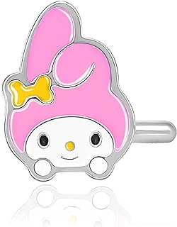 Hello Kitty My Melody Nose Rings 20g Stainless Steel L-Shape Kawaii Cute Nose Stud Officially Licensed Sanrio