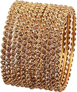 Touchstone Indian Bollywood Masterly Crafted Zigzag Rhinestones Colorful Stones Thin Thick Exclusive Designer Jewelry Bangle Bracelets In Gold Tone For Women.