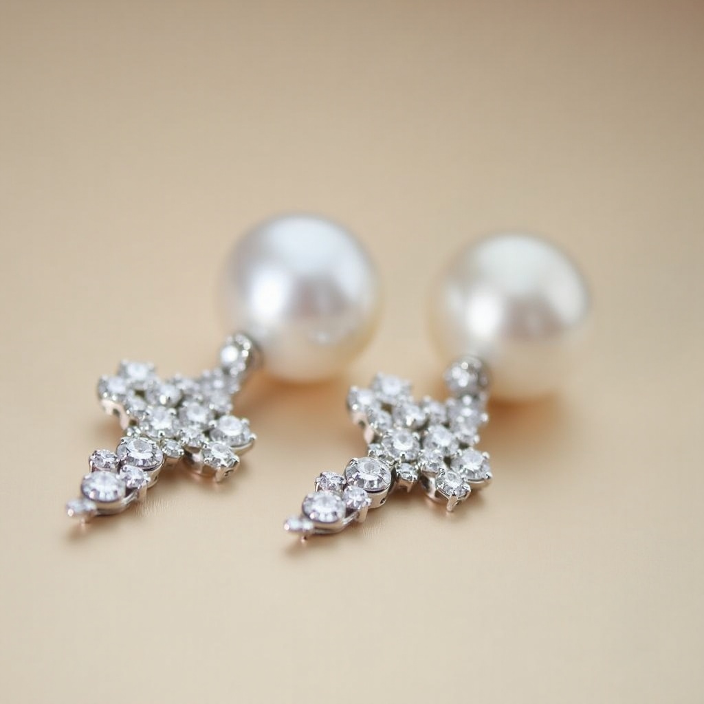Pendientes Perlas: Elegancia en Brillantes