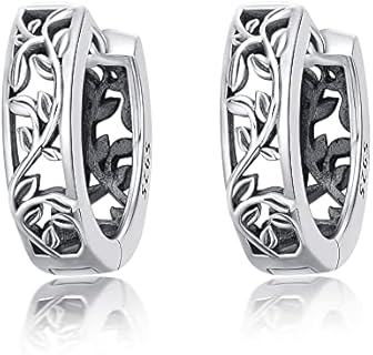 Paw Print/Sword/Peacock/Skull Earrings Sterling Silver Dog Cat/Snake Small Hoop Earrings Puppy Animal Jewelry Gifts for Women Girls