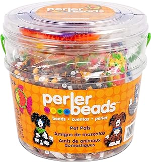 Iron Perler Bead Bracelet-Pet Pals Perler Collection with Round Design-Perfect Gift for Kids-Crafting Kit by Perler Beads