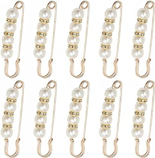 10pcs Brooch Pins for Women Clothes Buckle Clips Brooch Large Safety Shawl Pins Multifunction Scarf Waist Change Fashion