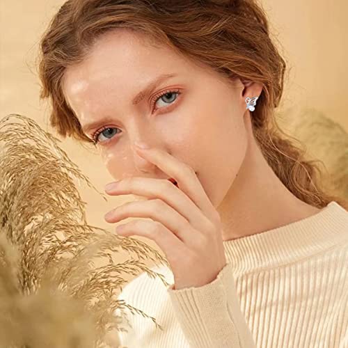 Butterfly Earrings Sterling Silver Stud Hypoallergenic Butterfly Earrings for Women Girl