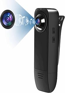 Baobylon Mini Cámara Corporal HD 1080P con Visión Nocturna y Detección de Movimiento, 32GB de Almacenamiento, Portátil y Compacta, Ideal para Vigilancia en Interiores y Exteriores