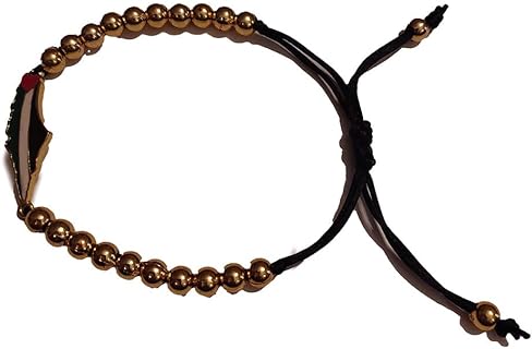 Unisex Palestine fashion Gold color beads Map Bracelet.