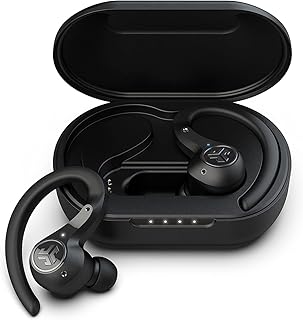 JLab Epic Air Sport ANC Bluetooth Kopfhörer In Ear, Noise Cancelling, 70 Std. Akkuleistung, IP66 Schweißresistent, ideal für Sport und Workout mit kabelloser Ladebox