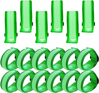 18 Pcs LED Light Up Bracelets Glow Bracelets Glow Flashing Wristbands Glow in The Dark Bracelets Party Supplies for Sports Raves Concert Festivals Camping Night Events