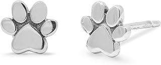 Boma Jewelry Sterling Silver Paws Stud Earrings