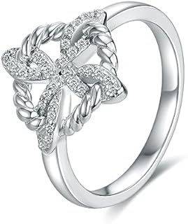 Witches Knot Ring 925 Sterling Silver Celtic Rings for Women Love Knot Ring Witch Jewelry Birthday Gift for Lover Wife