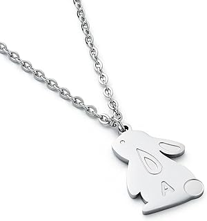 Stainless Steel Bunny Pendant Necklace - Perfect Gift for Women and Girls Rabbit Enthusiasts - Delicate and Charming Bunny Design