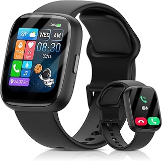 スマートウォッチ コスパ最強 1.83インチ通話 Bluetooth 5.3 日本語対応 IP68防水 運動モード付き、iPhone/Android用 7日間バッテリー