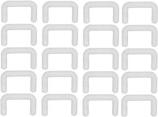 PiercingJ 20pcs 14G 16G Clear Bioflex Septum Rings Retainers Flexible Acrylic Nose Ring Retainer U-Shaped Piercing Hider Body Jewelry
