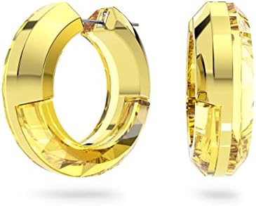 Swarovski Lucent Hoop Earrings, Yellow Crystal Cut Hoop Earrings, Part of the Swarovski Lucent Collection