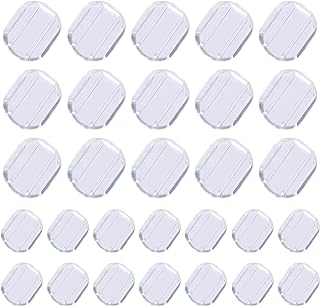 TOAOB 80 Pieces 2 Sizes Earring Back Pads Clear Silicone Comfort Earring Cushions for Clips on Earrings