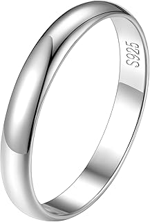 FindChic Anillo de Oro Moderno para Mujer con Diseño Minimalista, Disponible en Varias Tallas y Ancho de 2-5mm, Ideal para Ocasiones Especiales y Uso Diario