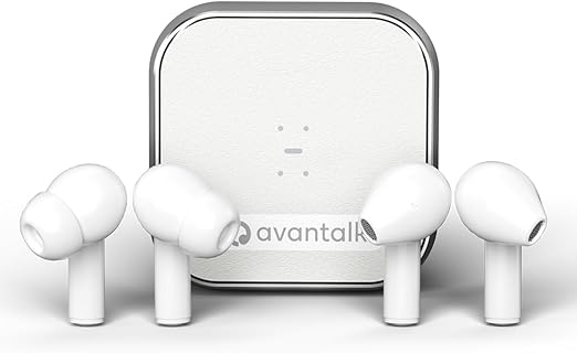 Avantree Kabellose Bluetooth In-Ear Kopfhörer mit Active Noise Cancelling und 13-mm-Treiber für klaren, hochwertigen Klang, ideal für Pendeln und Reisen, inklusive Ladegehäuse