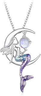 Hummingbird Pendant Necklace with Cable Chain, Sterling Silver and Cubic Zirconia for Women, NINGAN 925, Classic Design