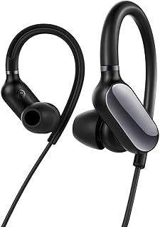 Écouteurs Sport Xiaomi sans fil Bluetooth Noir, Résistants à la Transpiration et à lEau, Autonomie de 7h, Idéals pour Adultes Actifs