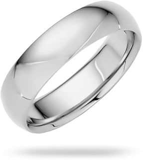 5mm Solid Gold Wedding Band, Yellow or White Gold Ring, Comfort Fit 10k or 14k Womens and Mens Wedding Band