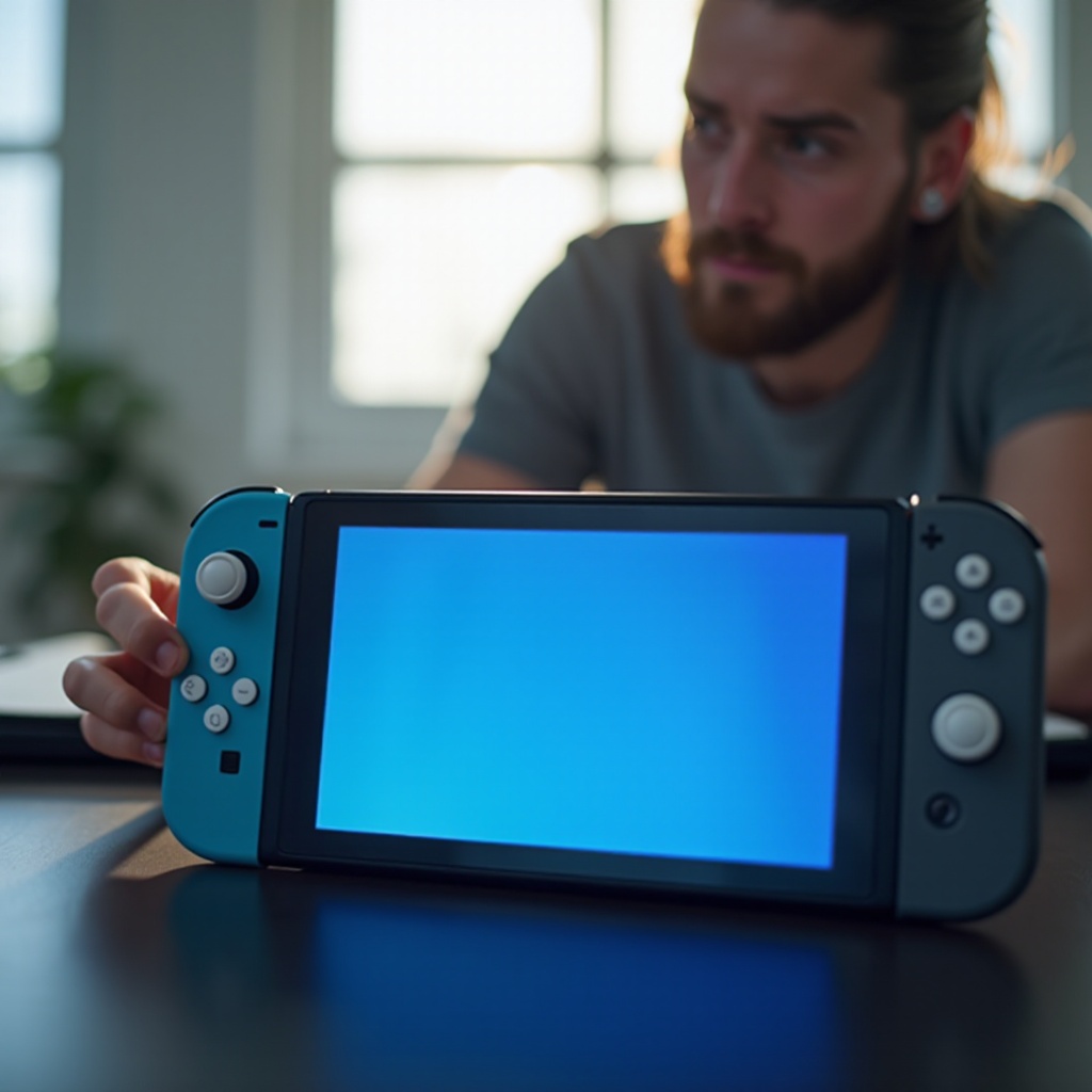écran bleu switch