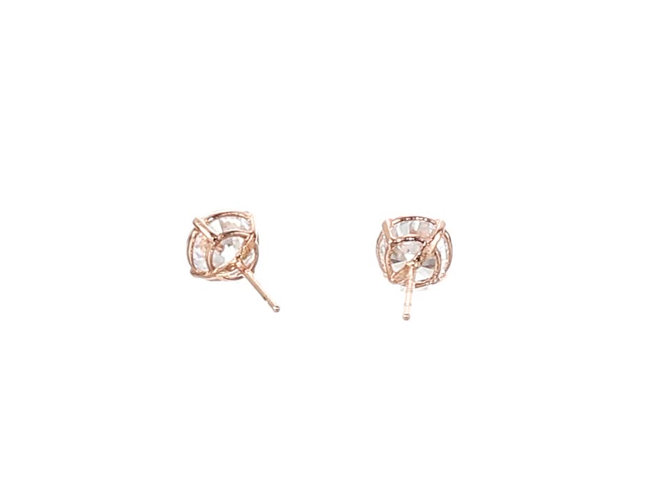 Amazon Essentials 14K Gold 1cttw Infinite Elements Cubic Zirconia Round Stud Earrings (previously Amazon Collection)
