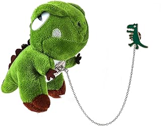 Funny Enamel Panda Dinosaur Tiger Brooch Cute Plush Doll Jacket Backpack Pin Set for Women Girl Teen Friend Party Holiday Friendship Jewelry Birthday Gift