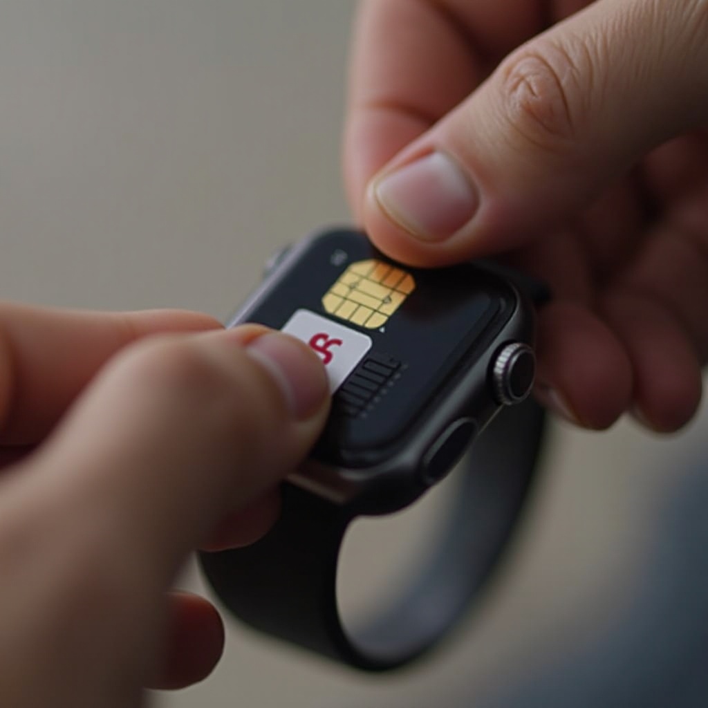 Insérer une carte SIM dans une montre connectée