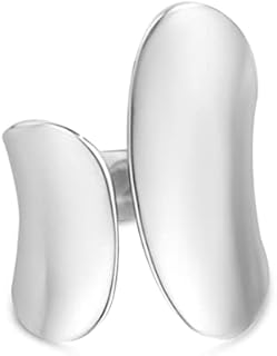 S925 Sterling Silver Index Fulll Finger Wide Band Ring Jewelry Gift for Women Girls,Friendship Statement Band Ring,To My Besties Thin And Thick Band Ring,Represents Friendship That Endures Each Phase of Life