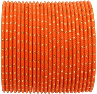 Efulgenz Indian Bangles Set Bollywood Plain Metal Bangle Bracelets Costume Jewelry for Women & Girls