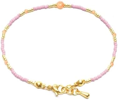 Sunstone beaded bracelet RONDELLE 2MM FEACTED 7INCH Sterling Silver Stacking Beaded Bracelet, Simple Layering, Dainty Gemstone Bracelet, Fine Jewelry, Minimalist,