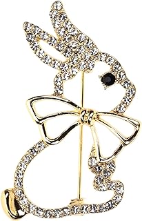 Vintage Alloy Rabbit Brooch Set with Pin Clasp for Women, Bunny Design Jewelry Enhancements for Clothes, Bags, Scarves