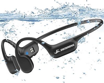 Guudsoud Ecouteur Piscine Bluetooth 5.4 Waterproof IP68 avec Mémoire MP3 32G et Conduction Osseuse, Pour Nager et Activités Sportives Intenses