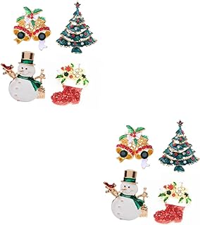 Alloy Clasp Vintage Penguin Brooch with Rhinestones, Christmas-Themed Lapel Pin Set for Everyone, Festive Design