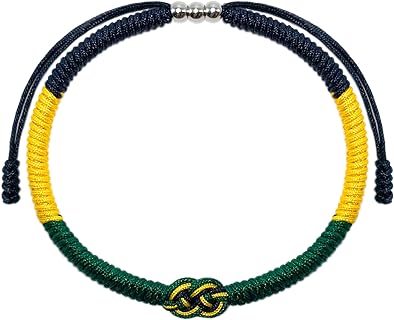 LAMIBEE Infinity Country Pride, Country Flag Code Bracelet, Protection and Lucky Sufer String Bracelet, Tibetan Wrist Wrap Bracelet, Boho Style Rope Bracelet for Women, Men, String Thread Bracelets