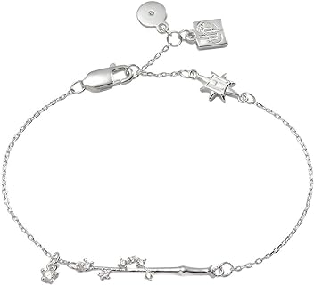 Alex and Ani Harry Potter, Harry Potter Wand Adjustable Bracelet, 925 Sterling Silver Finish, Silver, 6.5 to 8 in