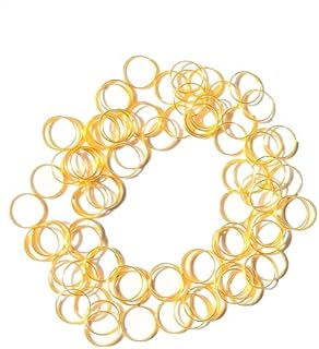 500pcs Stainless Round Edged Split Circular Ring Clips for Chandelier, Crystal Lamps, Keychain, Necklace, Bracelet, Jewelry Making and Craft Ideas (13mm, Golden)