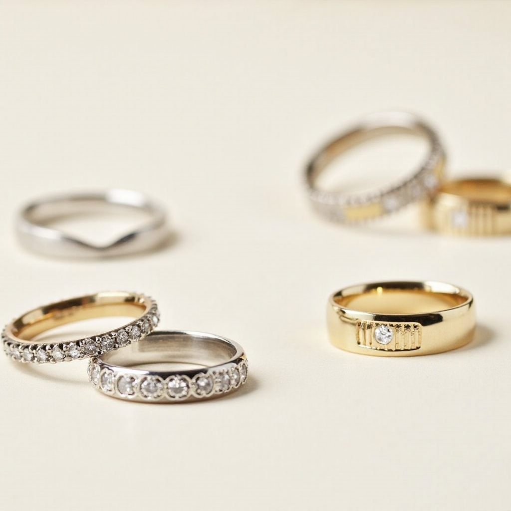 Elegante Bandringe mit Fassung: Design & Auswahl