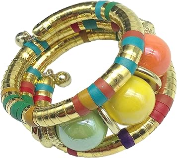 Ethnic AfricanTribal Snake Bone Stone Bead Bracelet Bangle Bohemian Adjustable Stackable Chunky Seed Bracelet for Women Men Girl Boy Teen Jewerly Valentine's Day Gift