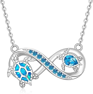 Box Chain Sterling Silver Elephant Pendant Necklace with Cubic Zirconia for Women - Mom's Infinity Symbol Jewelry Gift