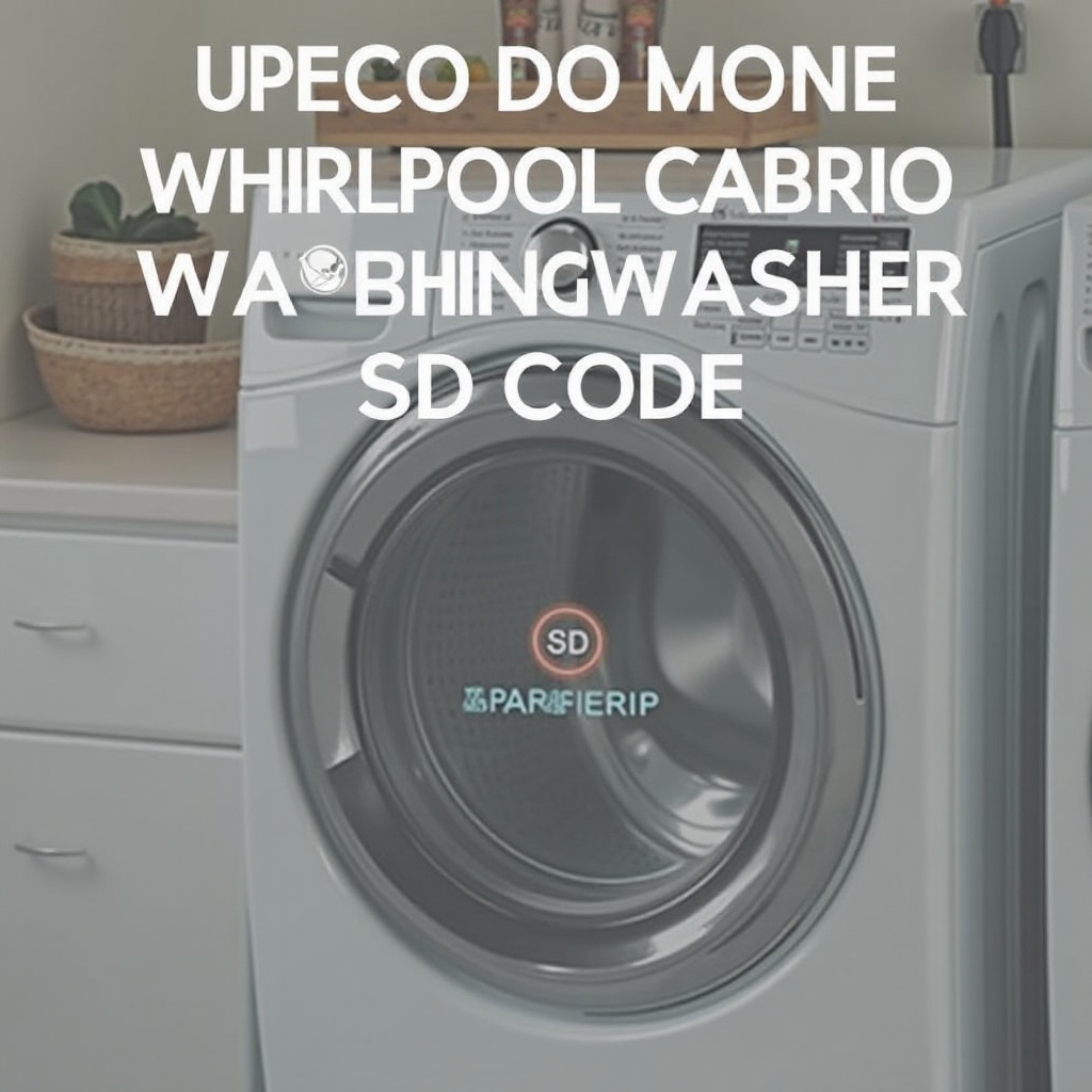 whirlpool cabrio washer sd code