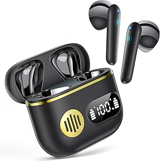 Aukey Bluetooth Kopfhörer mit Bluetooth 5.3 und 48h Spielzeit, HiFi Stereo Sound, IPX7 wasserdicht, ideal für sportliche Erwachsene