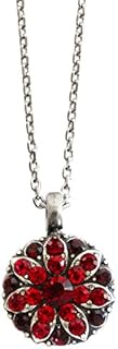 Mariana Guardian Angel Antique Style Crystal Pendant Necklace with Link Chain and Lobber-Claw Clasp, 16in Length, Handmade in Israel