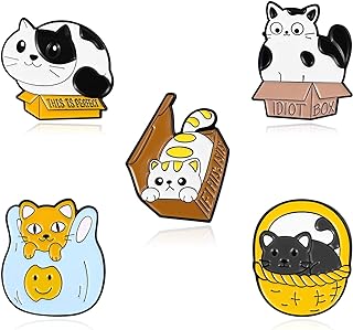 Cute Cat Enamel Pins for Backpacks Cat Sushi Rice Ball Enamel Pins Custom Cute Animals Japanese Foods Brooch Cute Kawaii Cat Enamel Pins Set for Jackets Clothes Bag Cartoon Lapel Badge Cartoon Animals Cute Sushi Cat Enamel Backpack Pins