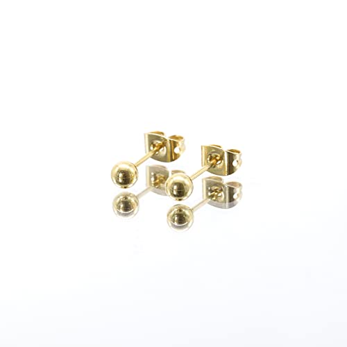 3 Pairs Titanium Stud Earrings Set, Hypoallergenic Women Earrings Nickel Free Earrings for Sensitive Ears Classic Dainty Girls Earring Studs