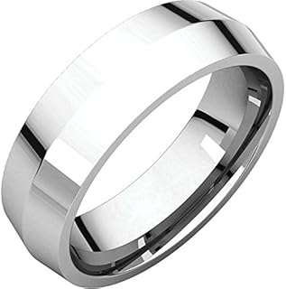 06.00 mm Knife Edge Comfort-Fit Wedding Band Ring in 14K White Gold (Size 8)